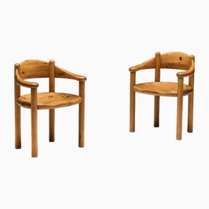 Pine Dining Armchairs by Rainer Daumiller for Hirtshals Sawværk, Denmark, 1970s-GW-2032124