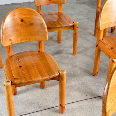 Pine Dining Chairs attributed to Rainer Daumiller, 1970s, Set of 6-KHT-2039643