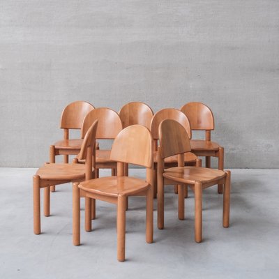 Pine Dining Chairs attributed to Rainer Daumiller, 1970s, Set of 8-JRP-1445196