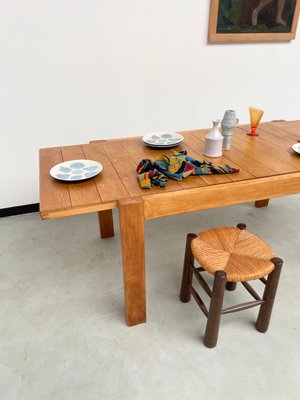 Pine Dining Table from Maison Regain, 1970s-LCU-2024741