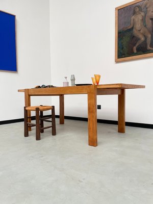 Pine Dining Table from Maison Regain, 1970s-LCU-2024741