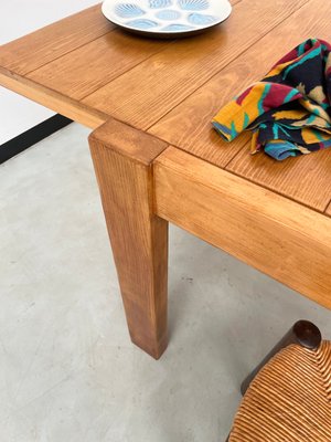 Pine Dining Table from Maison Regain, 1970s-LCU-2024741