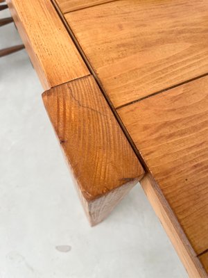 Pine Dining Table from Maison Regain, 1970s-LCU-2024741