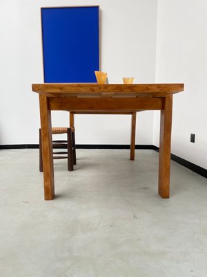 Pine Dining Table from Maison Regain, 1970s-LCU-2024741