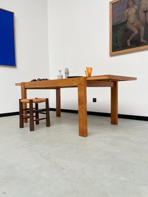 Pine Dining Table from Maison Regain, 1970s-LCU-2024741