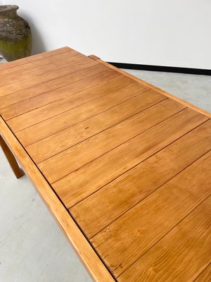 Pine Dining Table from Maison Regain, 1970s-LCU-2024741