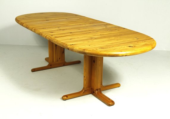 Pine Extendable Dining Table from Rubby, Denmark, 1980s-CW-2040964