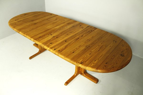 Pine Extendable Dining Table from Rubby, Denmark, 1980s-CW-2040964