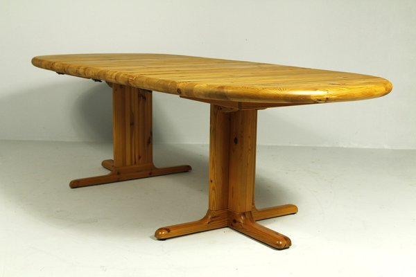 Pine Extendable Dining Table from Rubby, Denmark, 1980s-CW-2040964