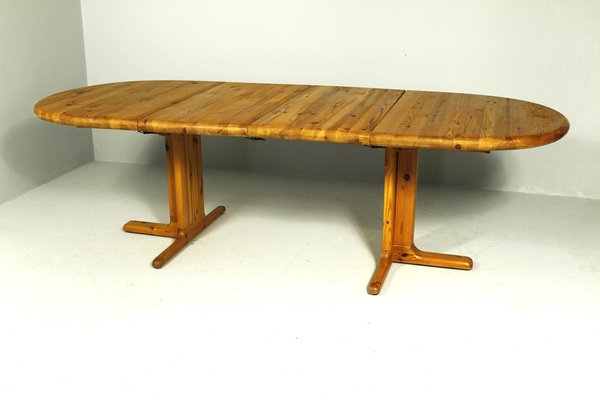 Pine Extendable Dining Table from Rubby, Denmark, 1980s-CW-2040964