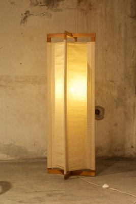 Pine Floor Lamp by Louis Sognot, 1960s-LA-1785055