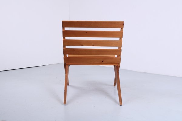 Pine Folding Chair in the style of Pastoe, 1960s-XT-1754662