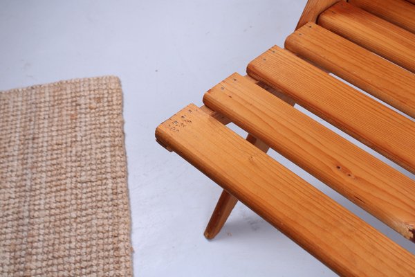 Pine Folding Chair in the style of Pastoe, 1960s-XT-1754662