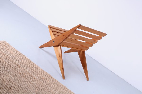 Pine Folding Chair in the style of Pastoe, 1960s-XT-1754662