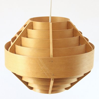 Pine Lamella Ring Pendant Light by Hans-Agne Jakobsson for Hans-Agne Jakobsson Ab Markaryd, Sweden, 1970s-SXF-2020403