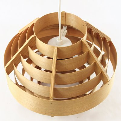 Pine Lamella Ring Pendant Light by Hans-Agne Jakobsson for Hans-Agne Jakobsson Ab Markaryd, Sweden, 1970s-SXF-2020403