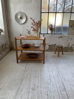 Pine & Oak Draper Console Table, 1950s-LCU-2024744