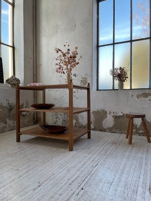 Pine & Oak Draper Console Table, 1950s-LCU-2024744