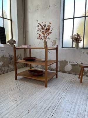 Pine & Oak Draper Console Table, 1950s-LCU-2024744