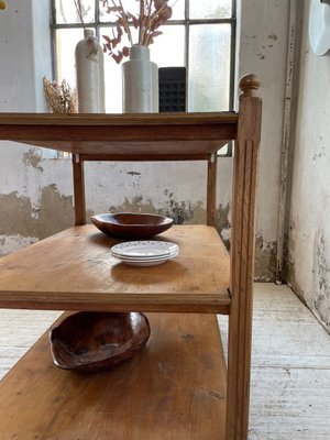 Pine & Oak Draper Console Table, 1950s-LCU-2024744