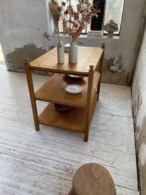 Pine & Oak Draper Console Table, 1950s-LCU-2024744