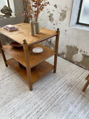 Pine & Oak Draper Console Table, 1950s-LCU-2024744