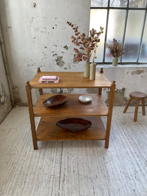 Pine & Oak Draper Console Table, 1950s-LCU-2024744