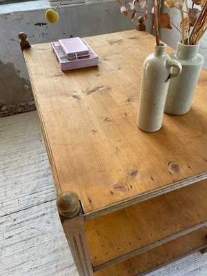 Pine & Oak Draper Console Table, 1950s-LCU-2024744