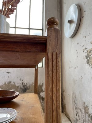 Pine & Oak Draper Console Table, 1950s-LCU-2024744