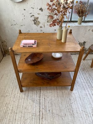 Pine & Oak Draper Console Table, 1950s-LCU-2024744