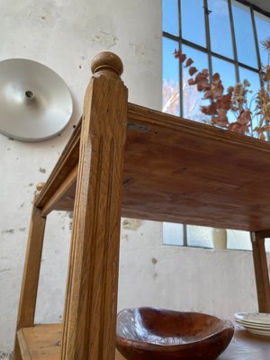 Pine & Oak Draper Console Table, 1950s-LCU-2024744