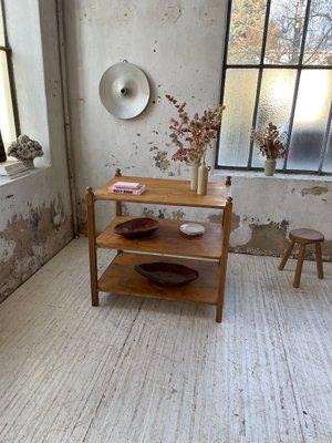 Pine & Oak Draper Console Table, 1950s-LCU-2024744