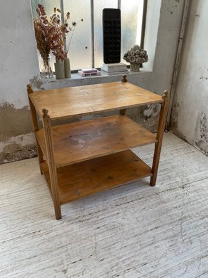 Pine & Oak Draper Console Table, 1950s-LCU-2024744