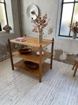 Pine & Oak Draper Console Table, 1950s-LCU-2024744