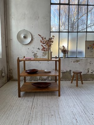 Pine & Oak Draper Console Table, 1950s-LCU-2024744