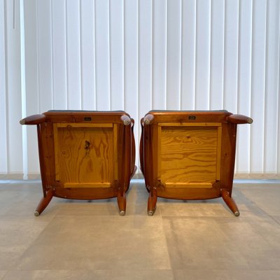 Pine Säter Armchairs by Gunnar Göperts, Sweden, 1940s, Set of 2-LIV-1794784