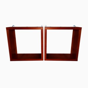 Pine Shelf Set, 1980s, Set of 2-WQQ-1354588