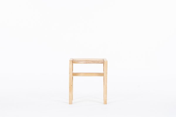 Pine Stool attributed to André Sornay, 1960-US-1398222