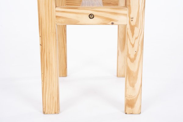 Pine Stool attributed to André Sornay, 1960-US-1398222