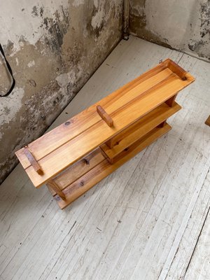 Pine Wall Shelf in the Style of Maison Regain-LCU-991792