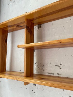 Pine Wall Shelf in the Style of Maison Regain-LCU-991792