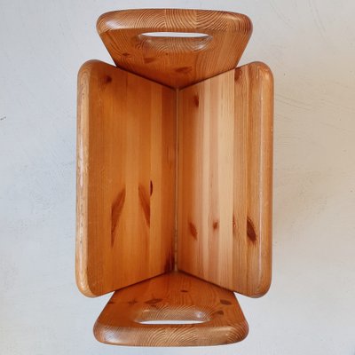 Pine Wood Magazine Holder, 1970s-SJU-1406329