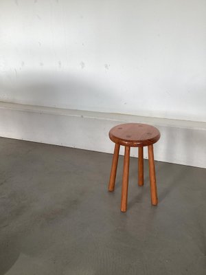 Pine Wooden Stool, 1960s-SU-1728807