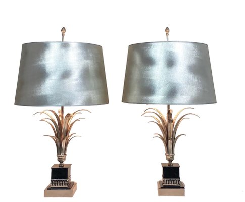 Pineapple Leaf Table Lamps from Boulanger, 1970s, Set of 2-WZZ-843504