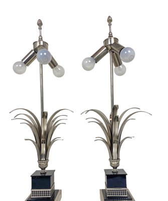 Pineapple Leaf Table Lamps from Boulanger, 1970s, Set of 2-WZZ-843504