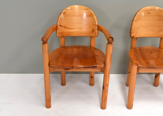 Pinewood Dining Chairs by Rainer Daumiller for Hirtshals, Denmark, 1970s, Set of 4-TE-1342476