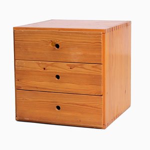 Pinewood Nightstand attributed to Ate Van Apeldoorn for Houtwerk Hattem, 1960s-XT-1385658