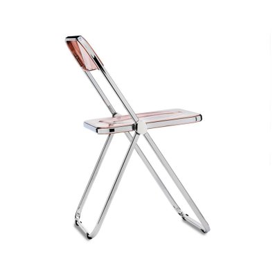 Pink Acrylic Glass Folding Chair by Giancarlo Piretti for Anonima Castelli, 1970s-JDR-1125401