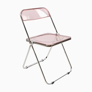 Pink Acrylic Glass Folding Chair by Giancarlo Piretti for Anonima Castelli, 1970s-JDR-1125401