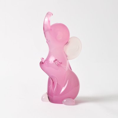 Pink Alabastro Glass Elephant Figurine attributed to Archimede Seguso, 1950s-IXK-1413898